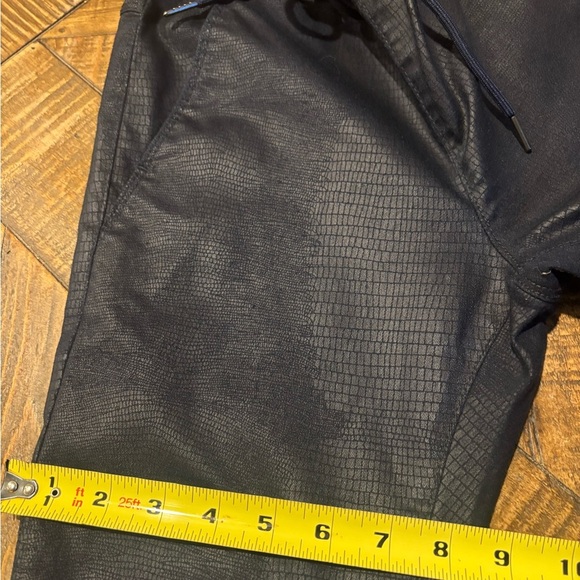 Bevy Flog Women's Elastic Drawstring Shely Pants In Snakeskin  Dark Navy 24 - Picture 6 of 14